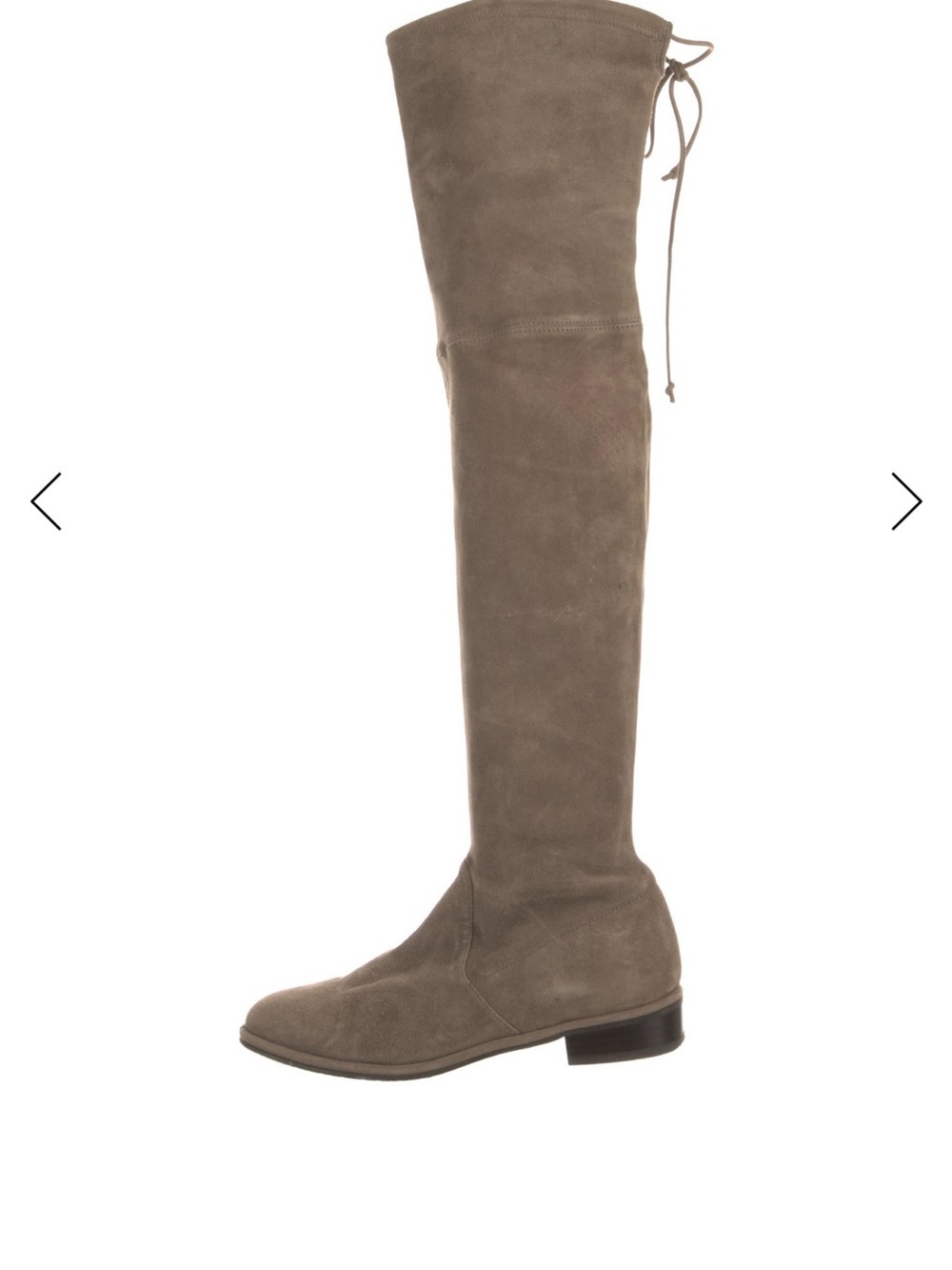 Stuart Weitzman Over-the-Knee Suede Boot in Taupe